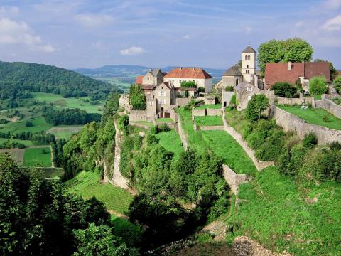 Jura : château-Chalon, Baume les Messieurs, Poligny, Salins les Bains